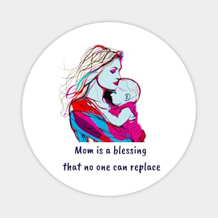 Mom with a child in her arms Magnet